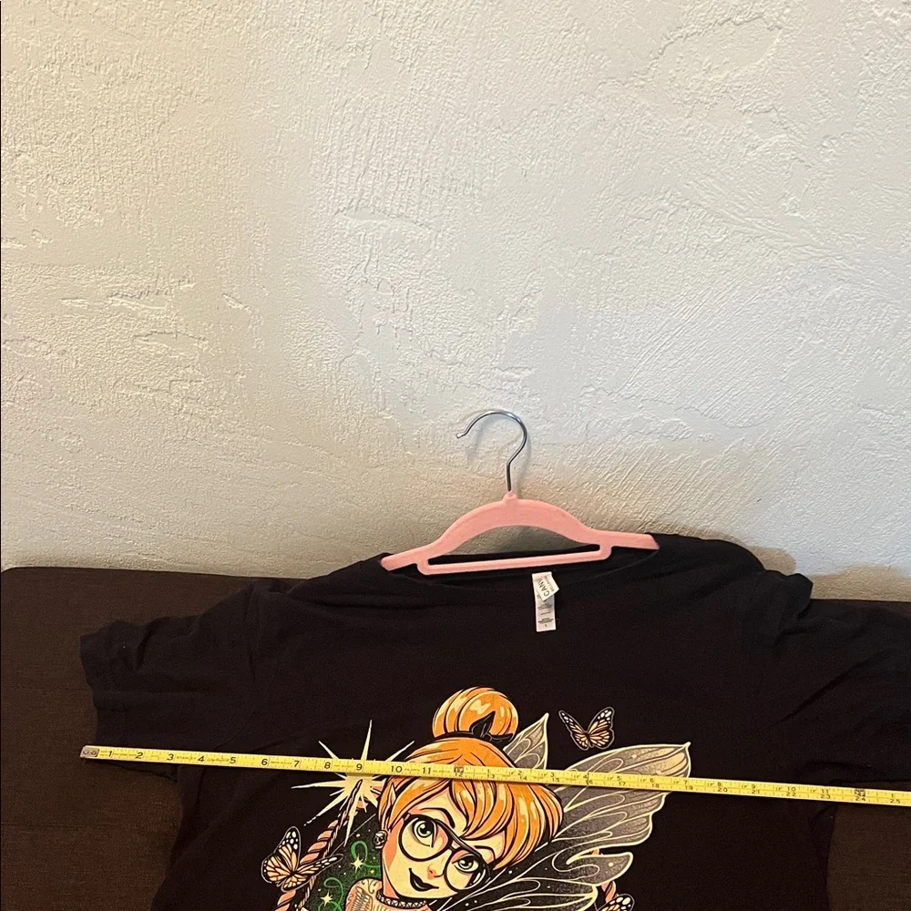 #1474**Black Tinker Bell Graphic T-Shirt - Picture 4 of 6